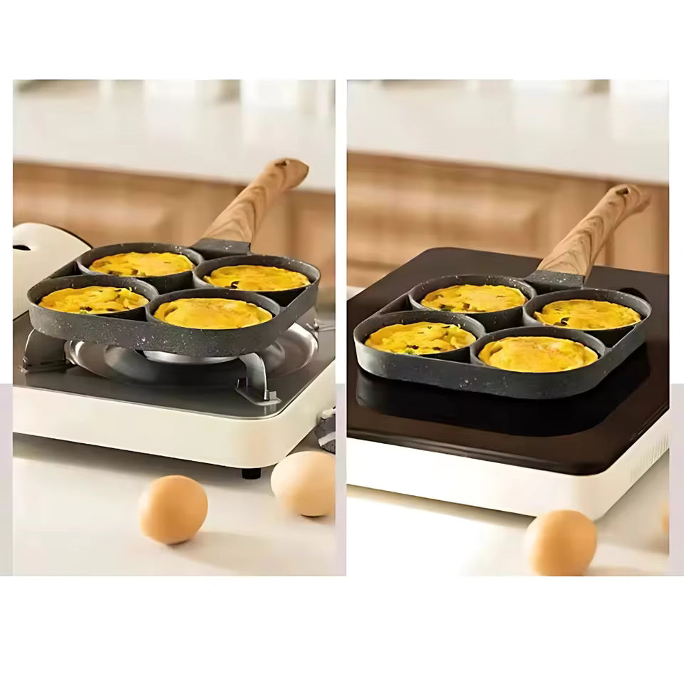 Frigideira multiuso antiaderente com 3 ou 4 compartimentos