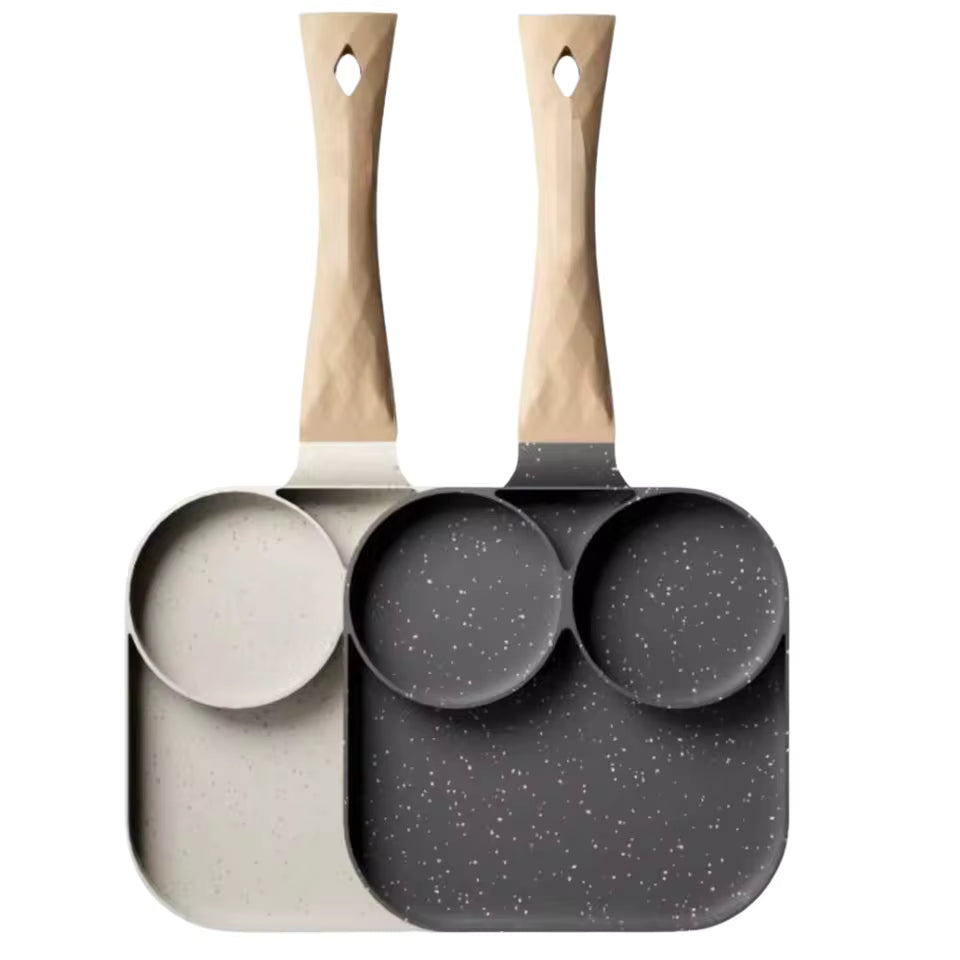 Frigideira multiuso antiaderente com 3 ou 4 compartimentos