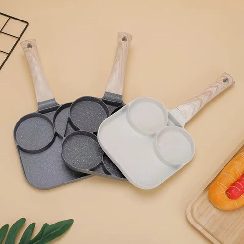 Frigideira multiuso antiaderente com 3 ou 4 compartimentos